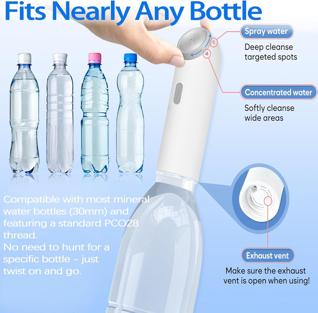 Electric Portable Bidet Sprayer – USB Rechargeable, High-Pressure Hygiene Solution with 400mL Large Bottle for Travel, Postpartum, and Baby Cleaning