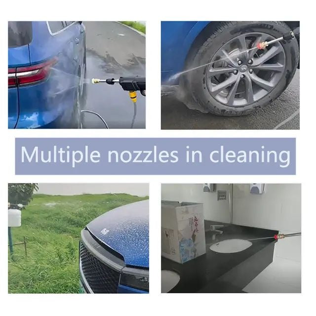 Heavy Duty Cordless Portable Battery Washer | High-Pressure Washer for Solar Panels, AC Units, Vehicles & Outdoor Equipment | Foam Kettle & Accessories Included