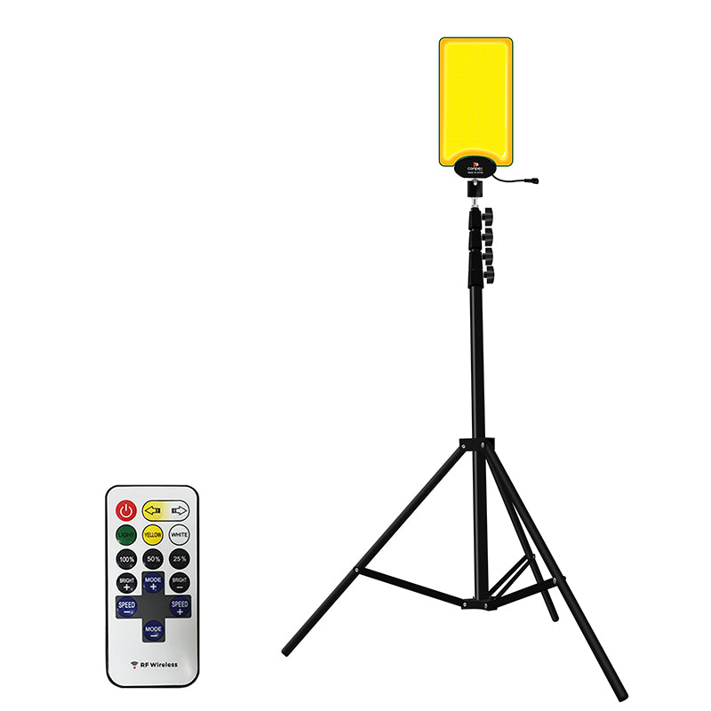 Portable Dual-Color Camping Light | DC 12V Telescopic Tripod COB LED Outdoor Lighting