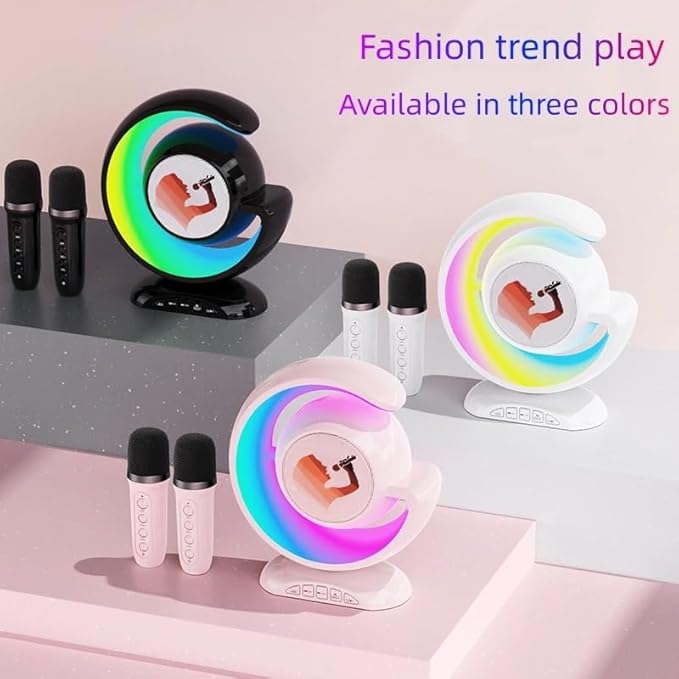 Kids Wireless Karaoke Microphone Set | Voice Changer & LED Lights for Singing Fun
