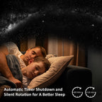 Realistic Planetarium Projector – HD Focus Sky Star Galaxy Night Light | Galaxy LED Projector for Kids' Bedroom and Home Decor (White, Black)