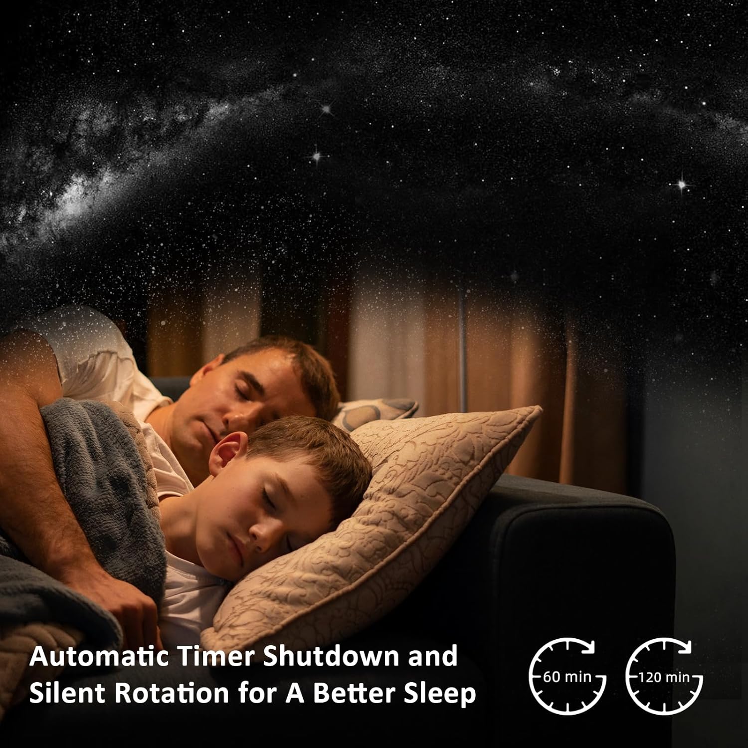 Realistic Planetarium Projector – HD Focus Sky Star Galaxy Night Light | Galaxy LED Projector for Kids' Bedroom and Home Decor (White, Black)