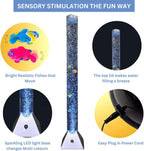 120 cm LED Bubble Water Fish Tank | Large Mood-Enhancing Color-Changing Lamp Tube