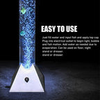 120 cm LED Bubble Water Fish Tank | Large Mood-Enhancing Color-Changing Lamp Tube