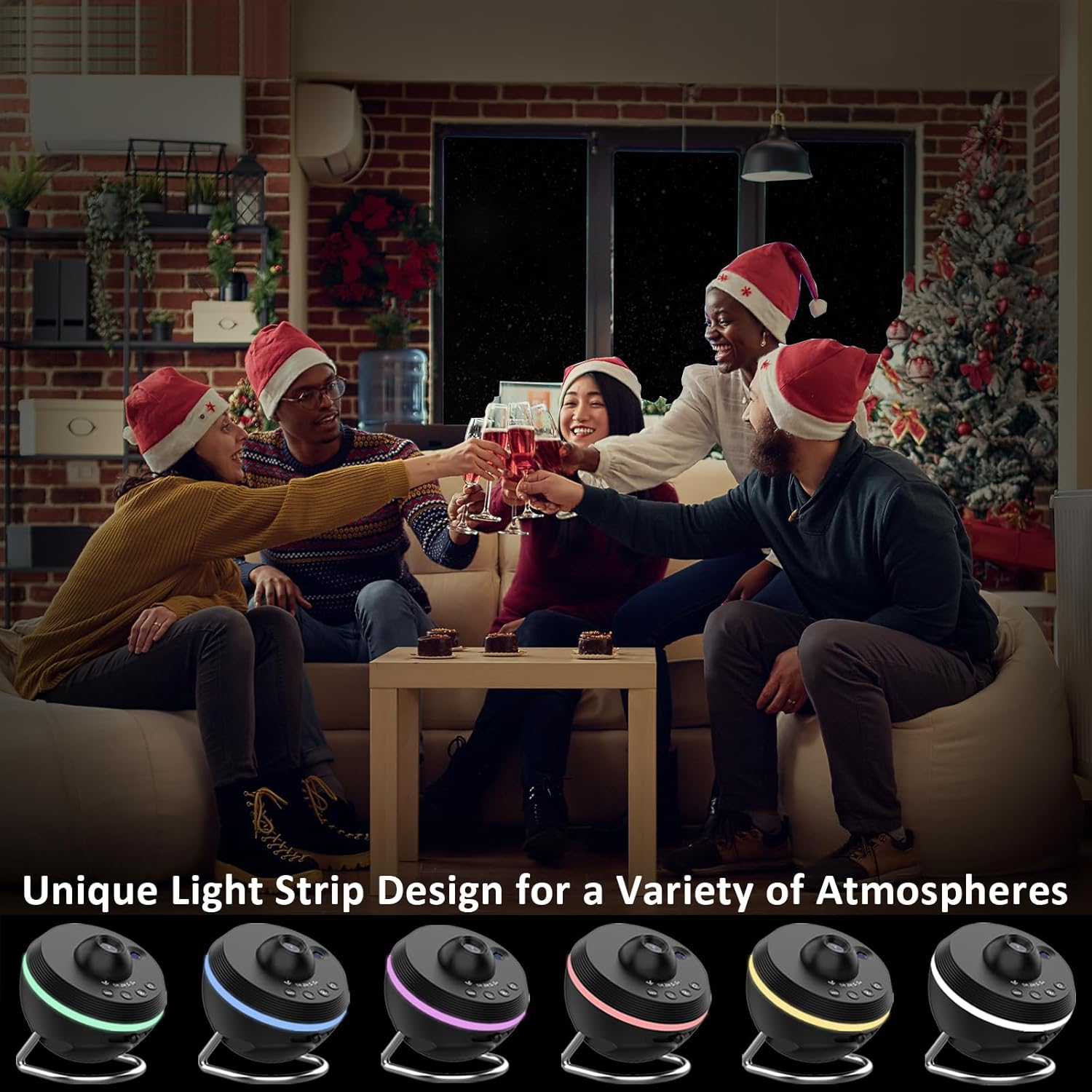Realistic Planetarium Projector – HD Focus Sky Star Galaxy Night Light | Galaxy LED Projector for Kids' Bedroom and Home Decor (White, Black)