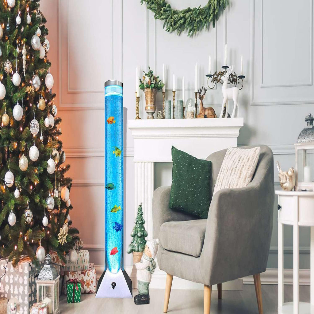 120 cm LED Bubble Water Fish Tank | Large Mood-Enhancing Color-Changing Lamp Tube