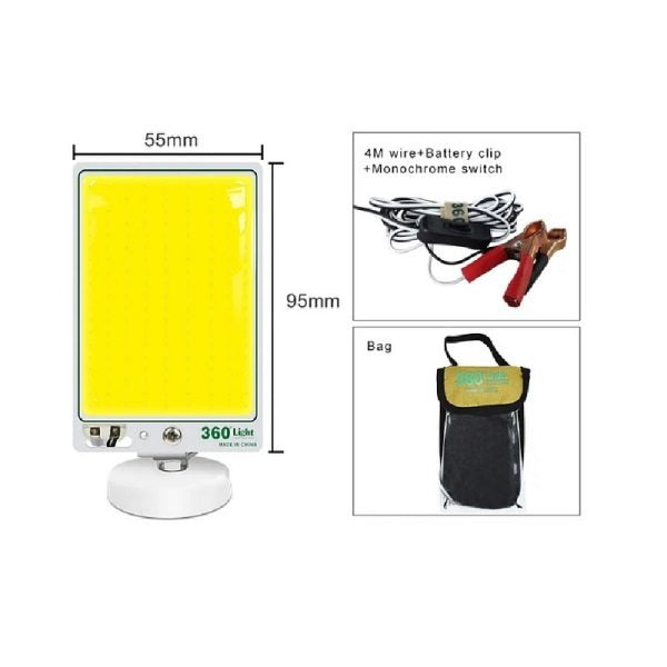 TM-25 360° Mini LED Lantern | Compact COB Pocket Light for Camping, Hiking, BBQ, & Car Repairs