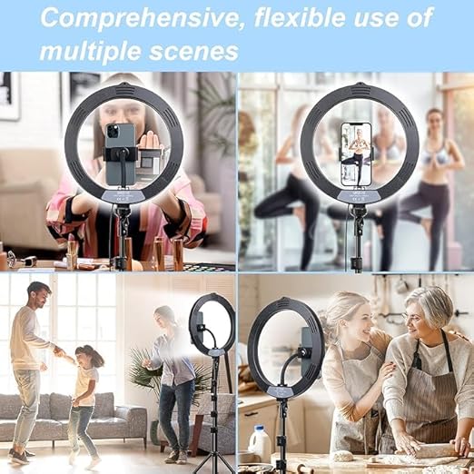Beauty Live Light – Dimmable Selfie Ring Light & Extendable Tripod for Professional Makeup & Streaming