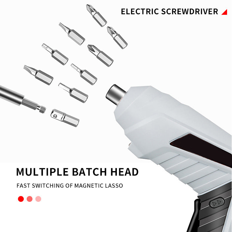 Cordless Screwdriver | Rechargeable Household Electric Drill | Multi-Function Screw Set with Lithium Battery | Compact & Versatile Tool