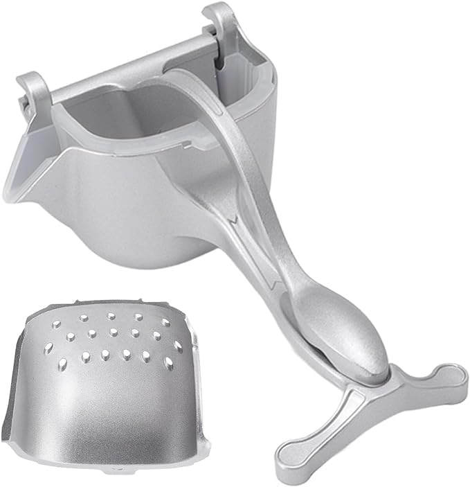 Silver Efficient Non-Lemon Fruit Presser | Durable Manual Aluminum Alloy Squeezer