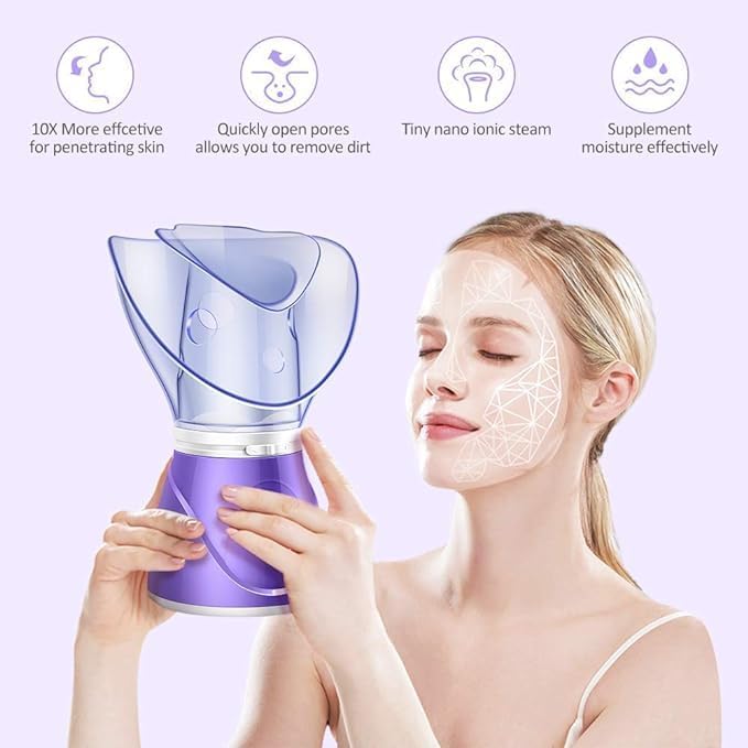 Professional Facial Steamer | Portable Spa Experience for Deep Cleansing and Hydration
