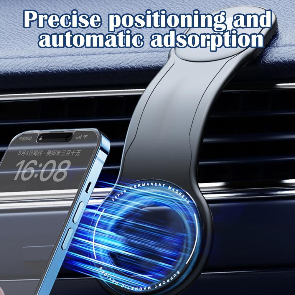 Magnetic Phone Holder Base for Car | Secure & Convenient Dashboard Bracket | Hands-Free Design for All Smartphones | Durable & Sleek