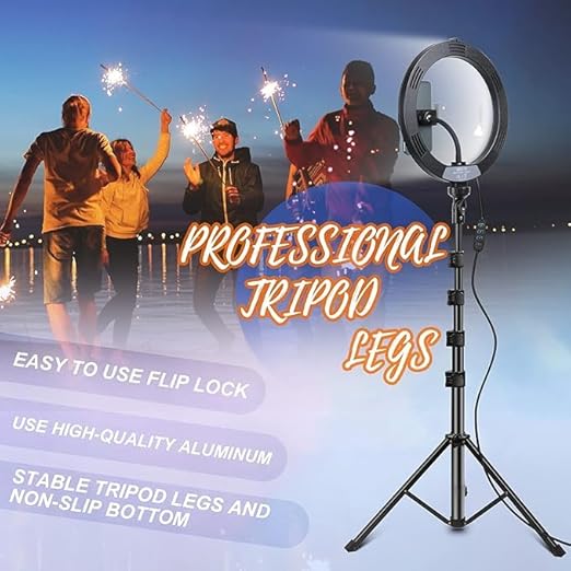 Beauty Live Light – Dimmable Selfie Ring Light & Extendable Tripod for Professional Makeup & Streaming