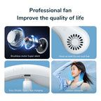 Mini Neck Fan – Bladeless, Rechargeable Personal Cooler with 3-Speed Settings, Portable Air Circulator, Hands-Free Design for Outdoor, Sports, Summer Comfort