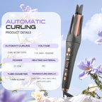 Auto Hair Curler with Ceramic-Aluminum Barrel – 360° Swivel Cord for Safe, Salon-Quality Curls at Home with Maximum Hair Protection and Shine