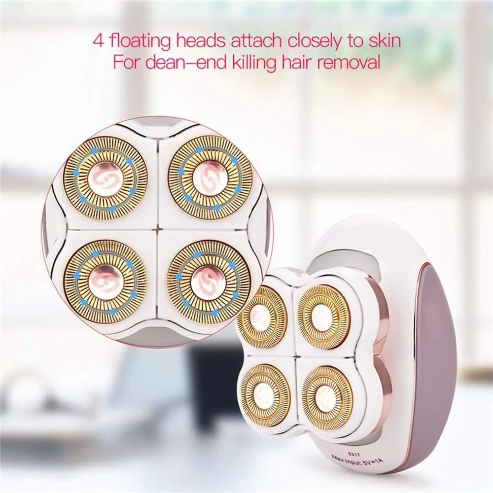 Flawless Legs Women's Hair Remover – Painless, Rechargeable Wet/Dry Epilator for Smooth Skin – Portable Electric Shaver for Men & Women, Travel-Friendly Design