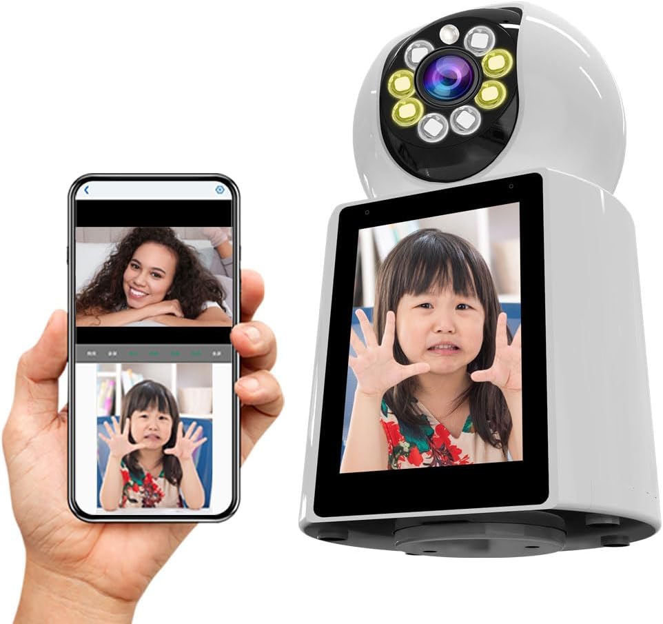 4K HD Indoor Security Camera – 360° Rotation, Night Vision, Two-Way Audio, Motion Alerts, App Control, Ideal for Pets, Babies, and Nanny Monitoring