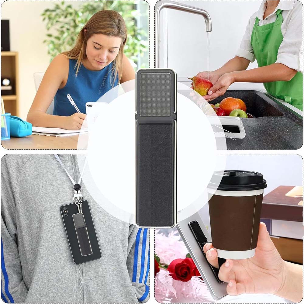 4-in-1 Magnetic Phone Grip – Elastic Holder, Secure Strap, Kickstand & Magnetic Mount | Universal Smartphone & Tablet Accessory for Daily Use (Multi-Colour Design)