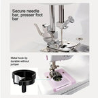 European Standard Home Sewing Machine | 2-Speed Stitching with Front/Back Function | Thick Fabric Locking, Night Light & Guide Locking Eye for Easy Home Sewing
