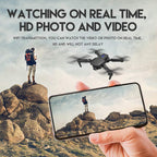 8K Foldable Mini Drone - Dual Camera, WiFi FPV, Gesture Control, Android/iOS Compatible, with Carry Case (Black) – Compact & Powerful Drone for Aerial Photography
