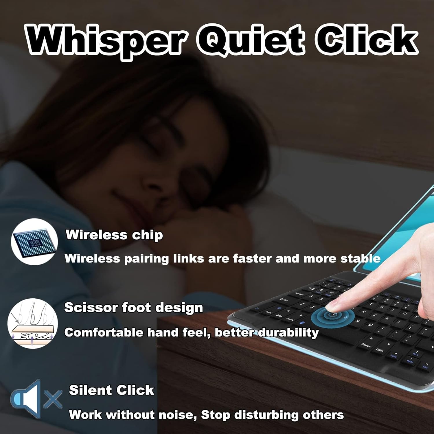 Ultra-Slim Bluetooth Keyboard & Mouse Combo – Rechargeable Wireless Set for Windows, Mac, Android, iOS, iPad, Tablet, Laptop & PC Devices