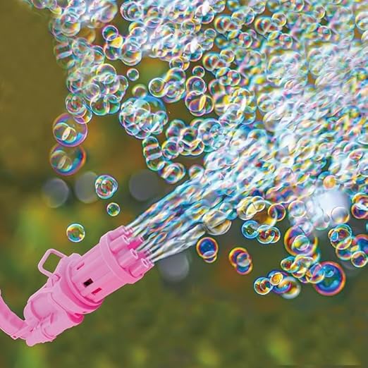 8-Hole Automatic Bubble Toy | Outdoor Electric Bubble Machine for Kids’ Endless Fun