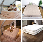 Queen Air Mattress with Built-in Pump | Inflatable Camping & Guest Bed