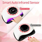 UV LED 168W Nail Lamp | Professional Nail Dryer with 42 LEDs for Gel Polish | Fast Curing Nail Light with 4 Timer Settings | Salon-Quality Manicure at Home