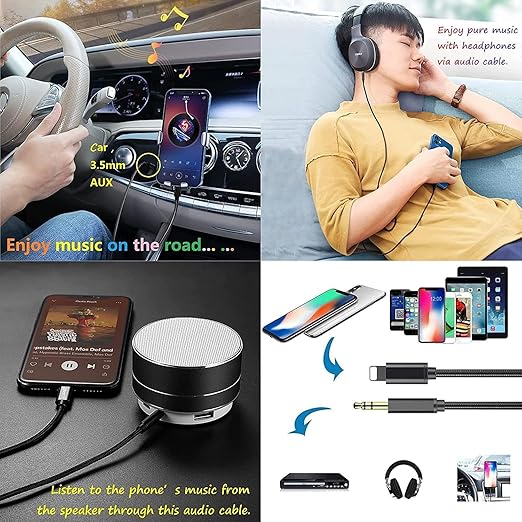 GAC-365 Type-C to 3.5mm Aux Audio Cable | 100cm Plug & Play Audio Cable | Durable Design for Car, Home, & On-the-Go Use | High-Quality Sound Output