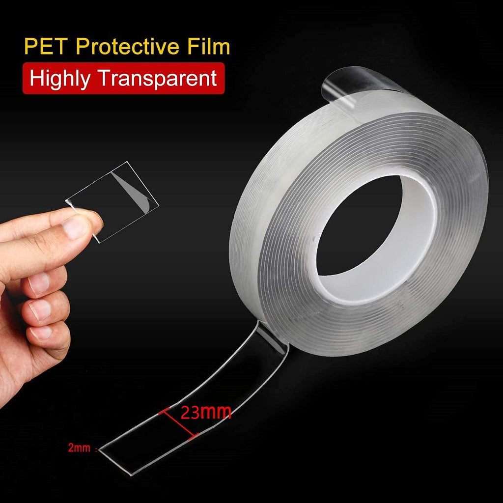 Strong Double-Sided Tape Heavy Duty | Versatile Indoor Adhesive for Mounting | No Drilling or Screws | Non-Toxic, Residue-Free, Super Sticky Grip
