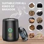 Mini Portable Incense Burner | USB Rechargeable Aroma Diffuser | Electric Arabic Bakhoor Holder for Muslim Home Decor