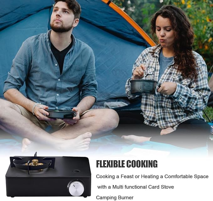 Mini Camping Stove | 3500W Portable Small Stove with Safety Features | Compact & Efficient Outdoor Cooking