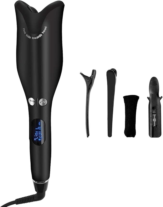 Spin N Curl Ceramic Rotating Hair Curler | Auto-Curling Tool for Effortless Curls & Waves | Salon-Quality Results at Home
