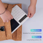 Calculator LCD Writing Tablet | 2-in-1 Digital Notepad and Calculator | Portable, Eco-Friendly, Reusable Memo Pad for Office, School, and Home Use