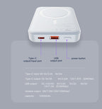 YP45 10000mAh MagSafe Wireless Fast Charging Power Bank – Magnetic Portable Charger