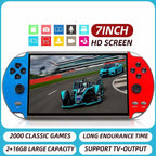 Retro Handheld Game Console | 7-Inch MP5 Video Game Player with 12 Emulators & 10,000 Games | Portable Classic Gaming Handheld