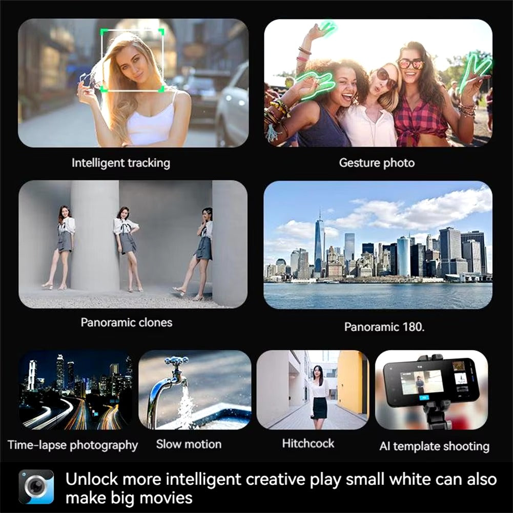 Q18 Mobile Phone Selfie Stick | Anti-Shake Gimbal Stabilizer, Single-Axis Tripod & Fill Light | Ultimate Handheld Content Creation Tool