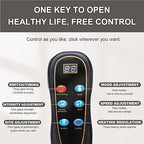 Full Body Massage Mat with Heat – 10 Vibrating Motors for Neck, Back, Waist, and Spine Relief | Vibration, Kneading, and Heat Therapy