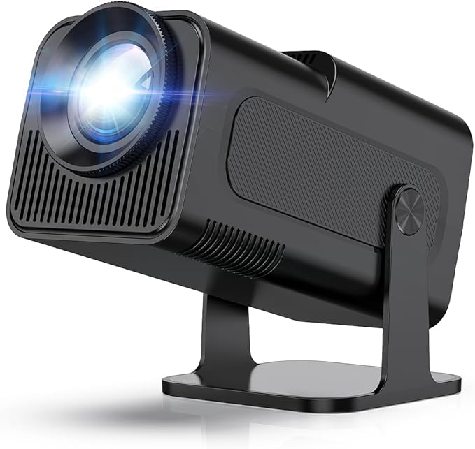 Android 11 HY320 Projector | 390 ANSI Lumens | 4K Native 1080p Dual WiFi6 & BT5.0 | Portable Outdoor Cinema | HY300 Upgrade