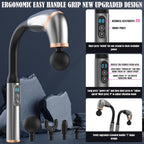 Extended Handle Massage Gun – Long Handheld Deep Tissue Massager for Full-Body Muscle Relief and Recovery