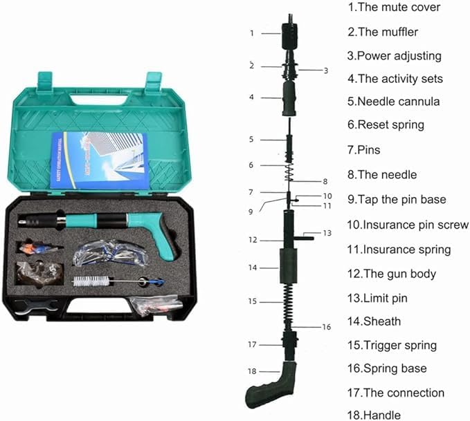 Mini Nail Fixation Tool – Compact Manual Steel Nail Gun for Concrete and Masonry Applications