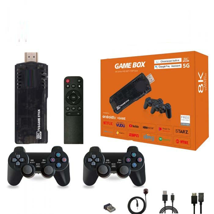 X8 Android TV Box 8K HDR | Dual-System Game Console with 10,000+ Classic Games | Ultra HD Streaming & Gaming Hub | Seamless Android Experience | High-Performance Media Player