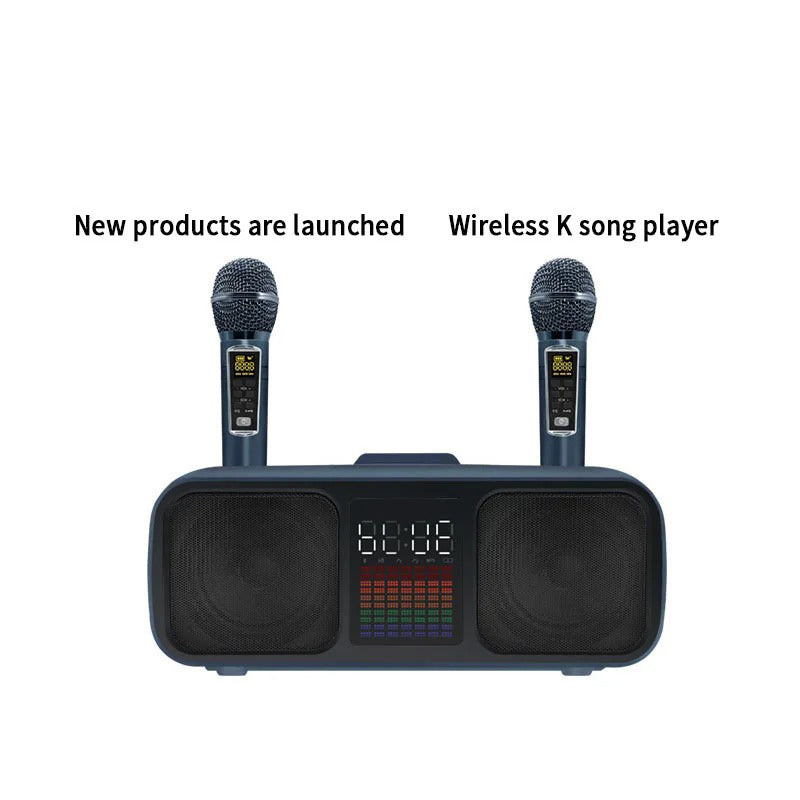 S39 Karaoke Speaker | All-In-One Wireless Entertainment System with Dual Horns & Microphones