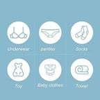 Portable Folding Washing Machine | Compact & Space-Saving Laundry Solution for Travel and Home