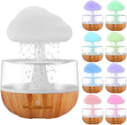 Rain Cloud Night Light Humidifier & Essential Oil Diffuser | 380ML 7-Color Aromatherapy Diffuser
