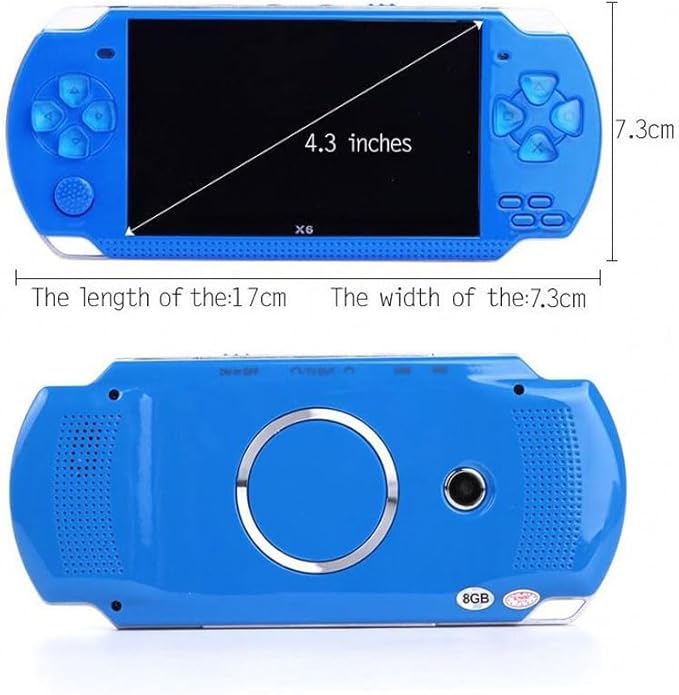 Classic Handheld Gaming Console | 4.3-Inch Screen with 200 Retro Games & Integrated Camera