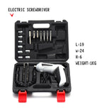 Cordless Screwdriver | Rechargeable Household Electric Drill | Multi-Function Screw Set with Lithium Battery | Compact & Versatile Tool