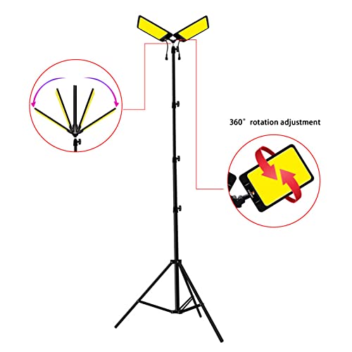 LED Work Light with Telescoping Tripod | 20,000 Lumen Dual-Head Adjustable Stand for Outdoor & Indoor Tasks