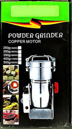 Multifunctional Electric Flour Mill Machine – Automatic Powder Grinder for Wheat, Coffee, and Spices | Stainless Steel Home Use Grinder