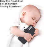 Slim Protective Case for Samsung Galaxy S21-S24 Plus | Leather Hand Strap & Kickstand | Black